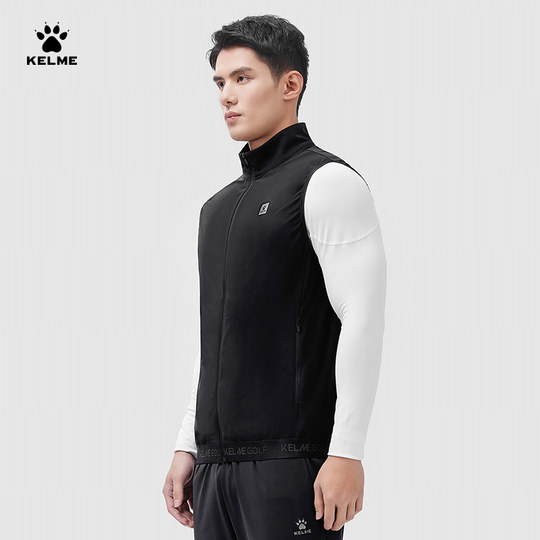KELME卡尔美高尔夫马甲男士2025夏季新款四面弹休闲运动背心外套
