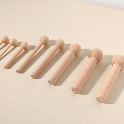 实木洞洞板收纳定制配件通用挂钩火柴棍圆孔挂钉木棒小木棍子木条 - 图1