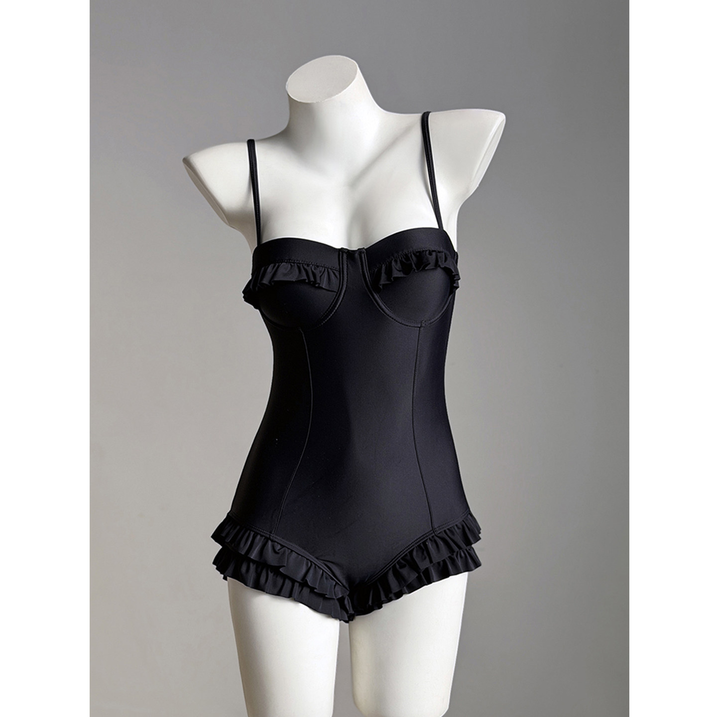 温泉泳衣女连体长袖罩衫微胖女孩显瘦遮肉钢圈聚拢泳装ins风温泉,淘宝优惠券,粉丝福利购,淘宝优惠卷