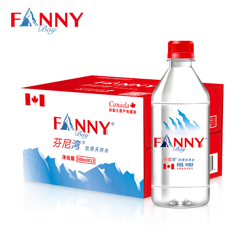 芬尼湾旗舰店加拿大芬尼湾进口天然饮用水500ML*12瓶整箱矿泉水0