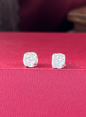 S999足银桃花散珠隔珠DIY手链