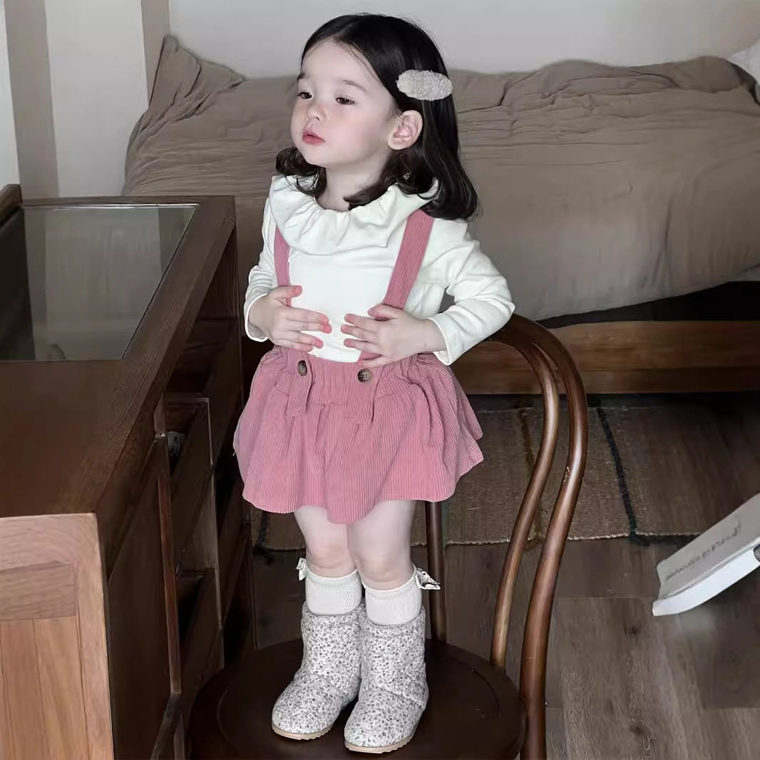 儿童秋季套装韩版童装衣服女童婴幼儿秋季打底衫背带包屁裙裤套装,淘宝优惠券,粉丝福利购,淘宝优惠卷