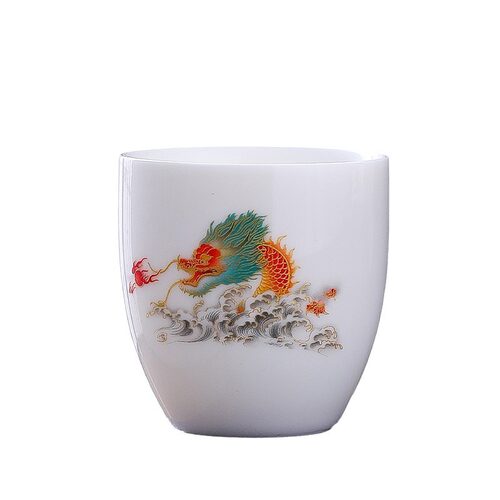 茶杯品茗杯功夫瓷杯子个人专用单杯陶瓷主人茶盏闻香杯组合客杯 - 图3