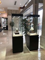 Wooden Museum Antique Display Cabinet Artifacts Collection Products Jade Porcelain Jewelry Glass Cabinet Products Exhibition Counter