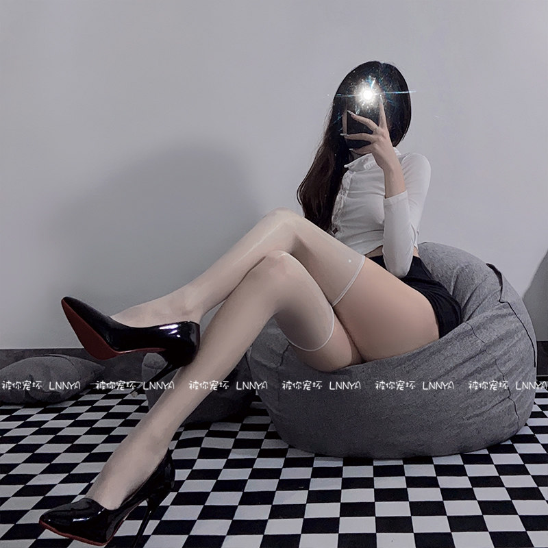 被你宠坏：5d性感马油光丝袜女无边黑灰色纯欲肉色超薄款油亮过膝,淘宝优惠券,粉丝福利购,淘宝优惠卷