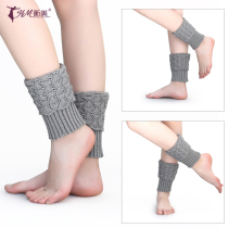 Hengmei Modern Dance Socks Yoga Ballet Latin Dance Sox Wool Cord Short Protective Ankle Professional Practice guard leg jacket