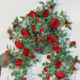Simulated sweetheart rose rattan home decoration goodies