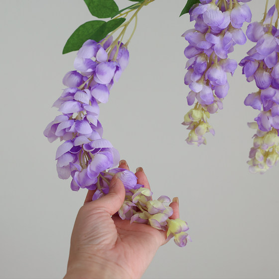 Simulated wisteria flower interior decoration simulated flower branches and flower strings