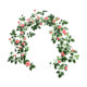 Simulated Sweetheart Diamond Star and Moon Pastoral Rose Rattan