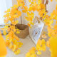 Ginkgo leaf yellow twine water pipe plant fake leaves
