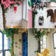 Pipe leather bag drainage beautification creative landscaping decorative tree