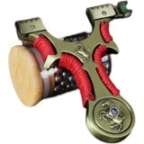 Высокоточная рогатка с плоскими резинками с лазером для взрослых, металлическая игрушка