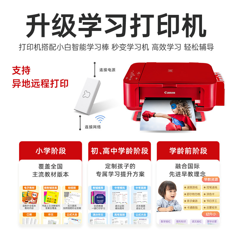 佳能mg3680照片打印机复印a4连供 正在办公喷墨多功能一体机