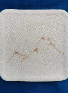 本白土布花椒布壶垫杯垫 纯棉土布茶席茶垫禅意茶具包复古杯垫