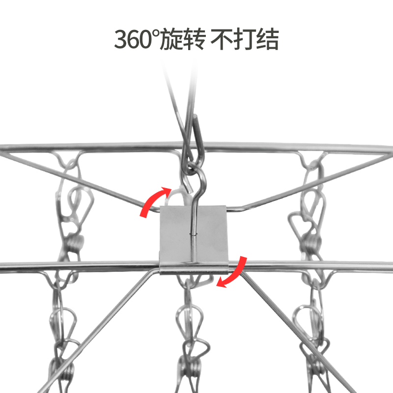 晒袜子神器晾衣架多夹子家用儿童婴儿衣服多功能挂钩不锈钢防风夹 - 图2