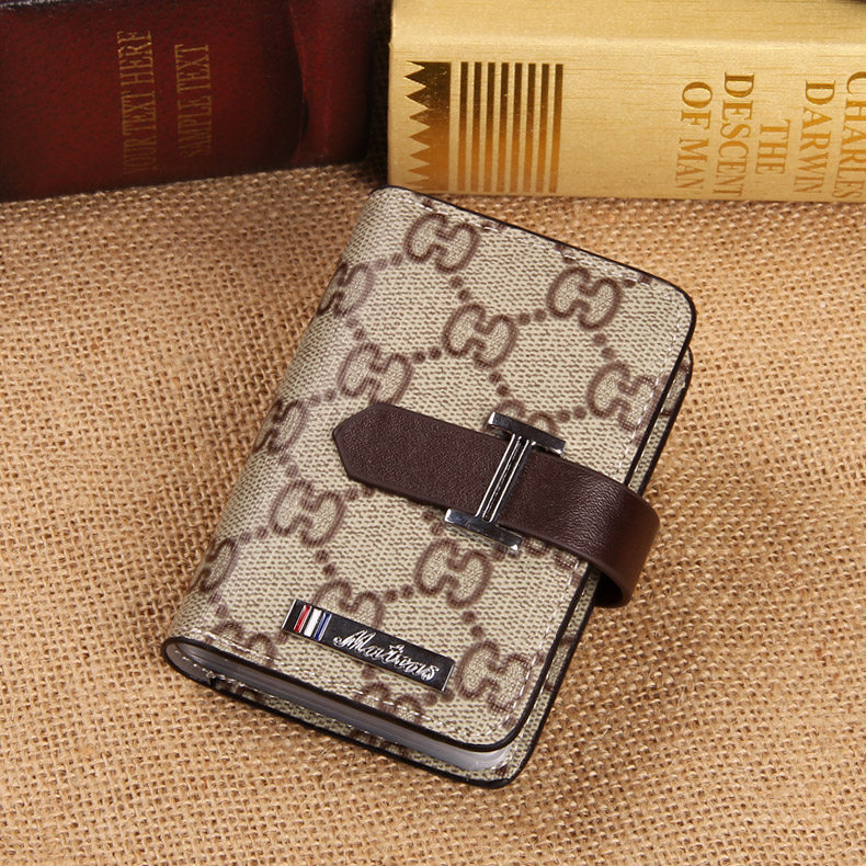 新款男士女式韩国搭扣多卡位卡片包 马特拉斯卡包