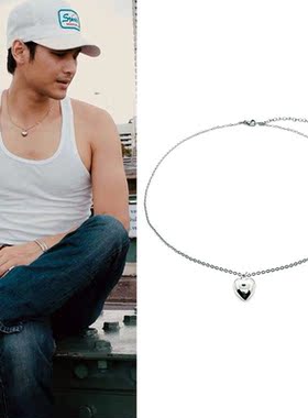 黑帮少爷Apo同款o字爱心吊坠项链