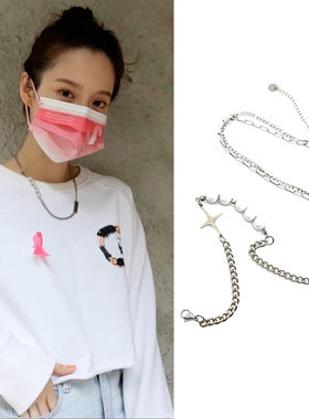 第一次遇见花香的时刻程予希钟亭亭同款十字花夜光珍珠项链男女潮