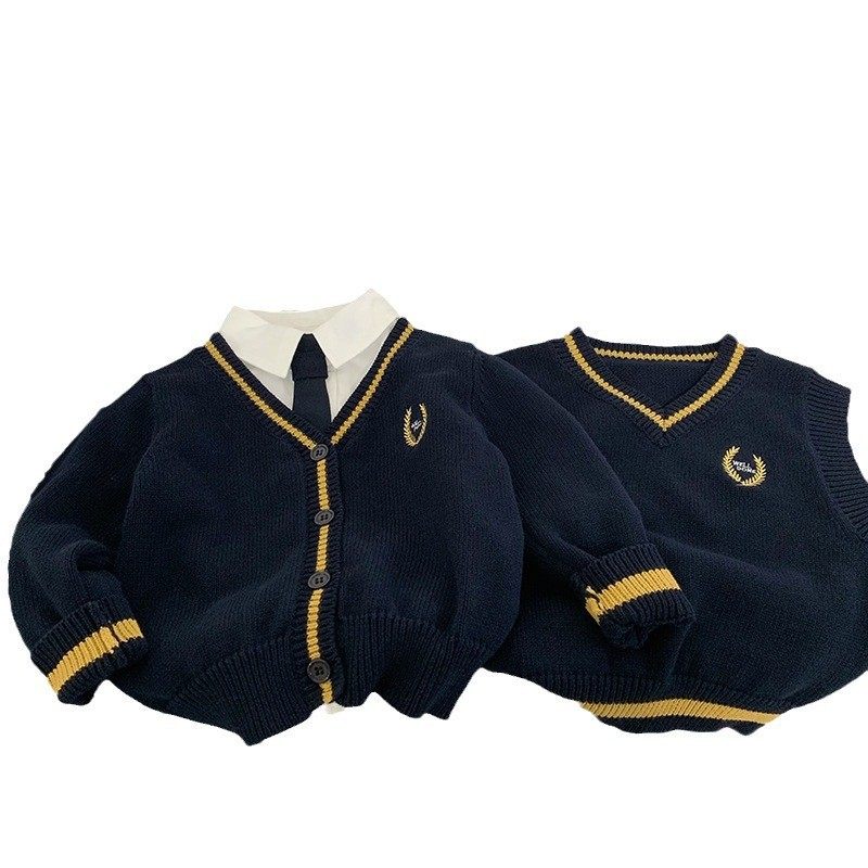 童装男童学院风套装白色领带衬衫针织马甲开衫西裤生日礼服,淘宝优惠券,粉丝福利购,淘宝优惠卷