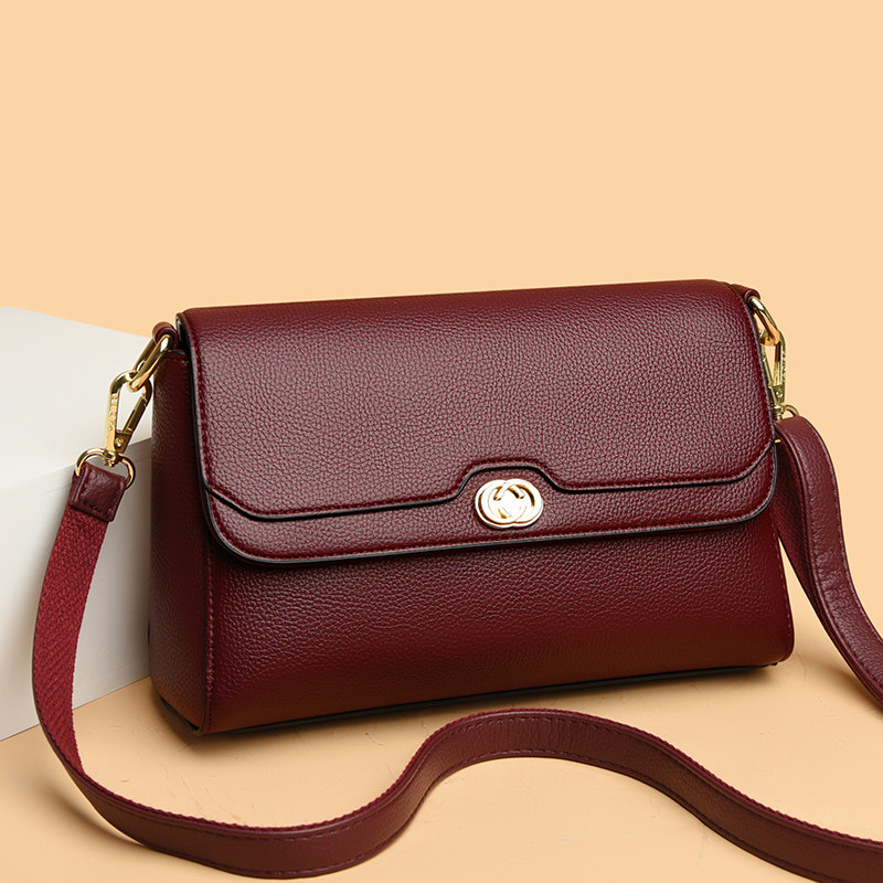 真皮女包2023新款秋时尚女士中年单肩妈妈包包大气百搭牛皮斜挎包,淘宝优惠券,粉丝福利购,淘宝优惠卷
