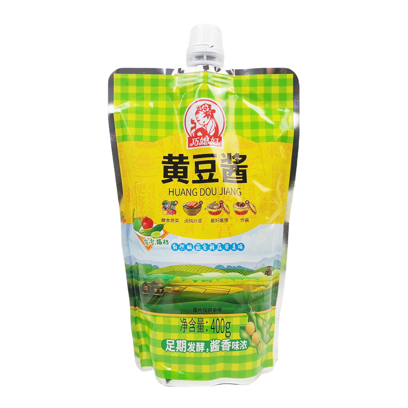 正品巧媳妇黄豆酱400gx6袋实惠装家庭餐饮烹饪蘸食蔬菜炒菜做炸酱