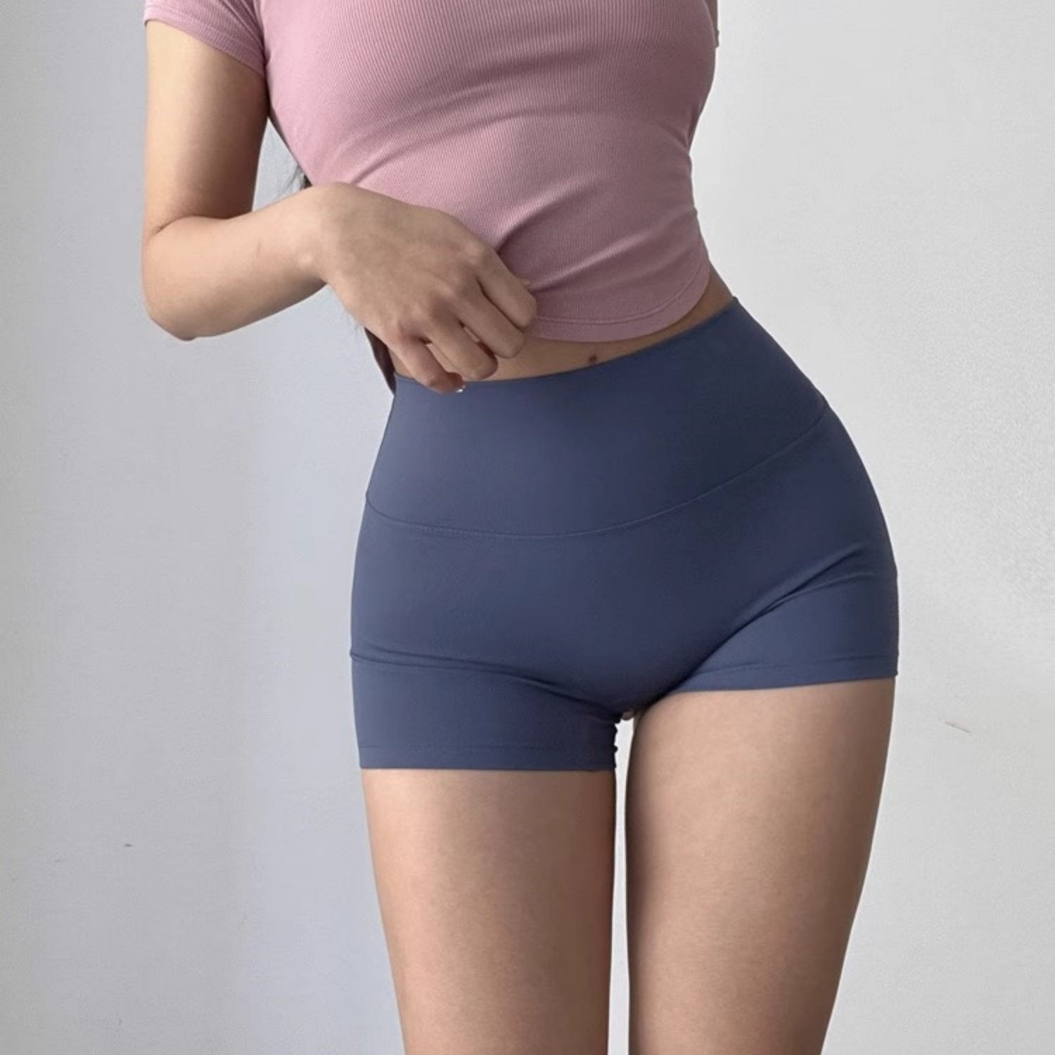 提臀健身瑜伽短裤三分裤女高腰蜜桃裸感跑步运动速干安全裤弹超短,淘宝优惠券,粉丝福利购,淘宝优惠卷