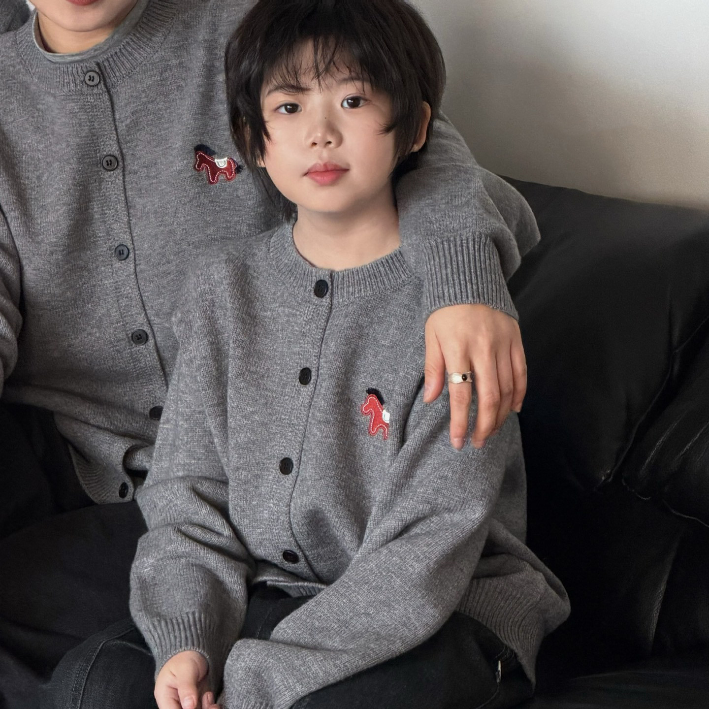 G+童装男女童红色毛衣外套2025冬季中大童新年款儿童针织衫529501,淘宝优惠券,粉丝福利购,淘宝优惠卷