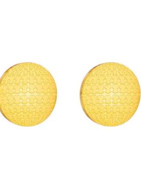 熊家热卖欧美圆形小熊吊坠耳钉套装项链网红款圆形ins风简约跨境