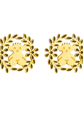 2025新款热卖花圈小熊项链流行精品锁骨链熊家百搭轻奢饰品