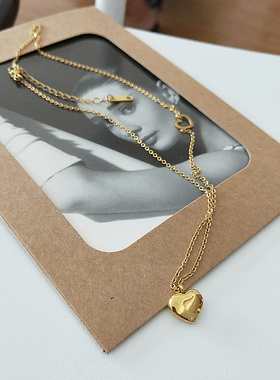 不掉色不怕水锁骨链钛钢女