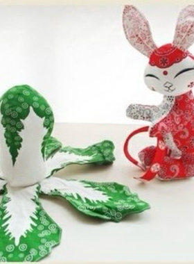 百财生肖吉祥物手工布艺摆件