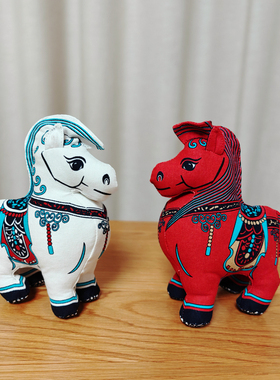 新款生肖马纯棉手工吉祥物挂件