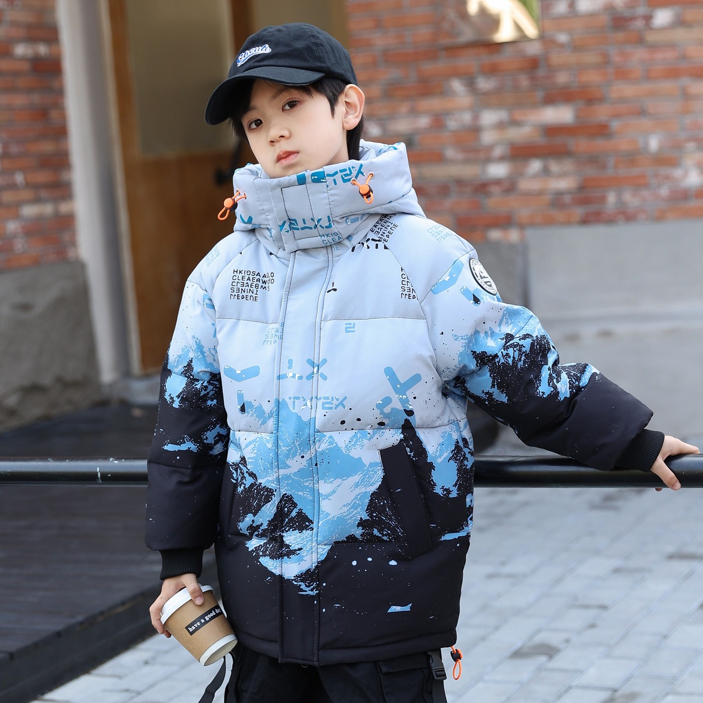 2025新款品牌儿童羽绒服中大男童中长款韩版洋气渐变冬装加厚外套,淘宝优惠券,粉丝福利购,淘宝优惠卷