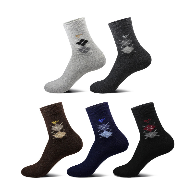 七匹狼男士冬季兔透气中筒羊毛袜 七匹狼内衣短袜/打底袜/丝袜/美腿袜