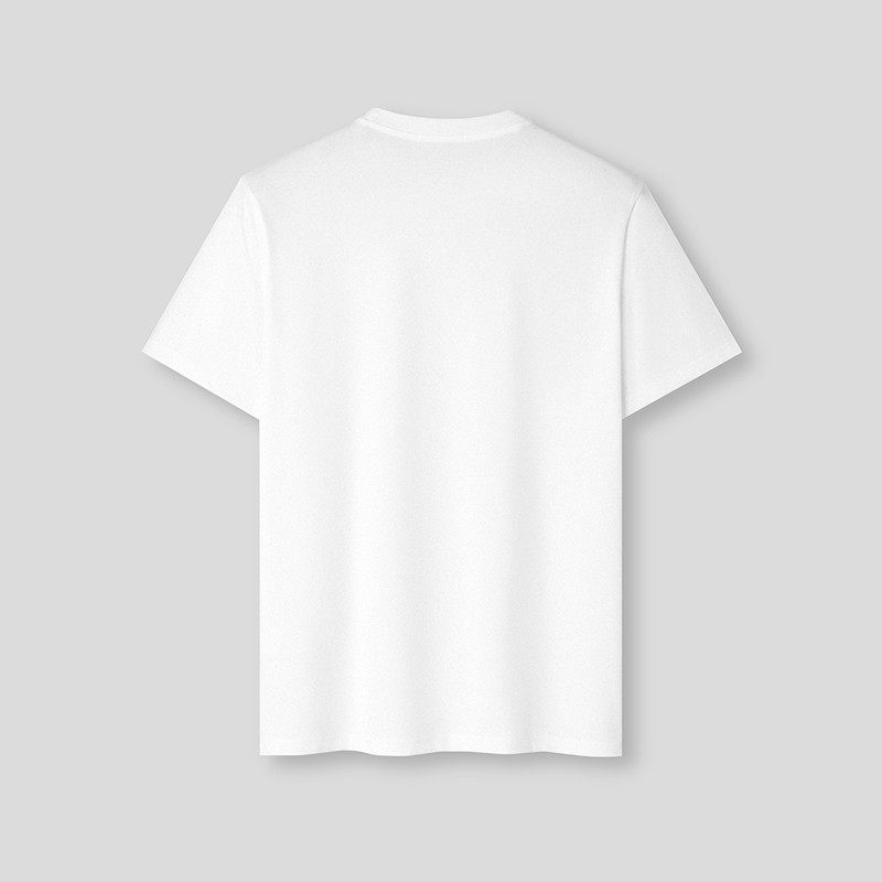 HLA/海澜之家轻商务时尚系列短袖T恤24夏新针织圆领字母短袖男