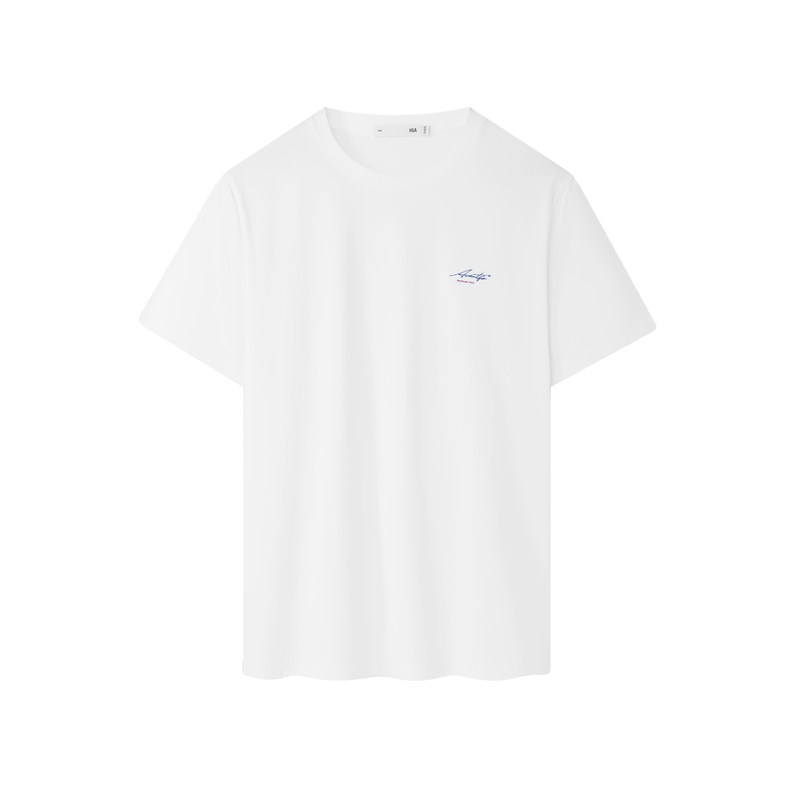 HLA/海澜之家panda wowo熊猫短t男24夏新宽松圆领潮流印花棉体恤