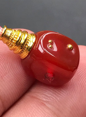 10MM红玉髓玛瑙无相分体式三通文玩108星月手串配饰配件佛头佛塔