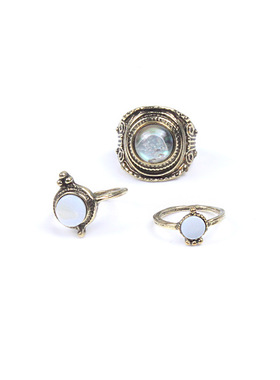 欧美风水滴关节戒指