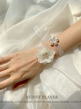 伴娘手腕花结婚新娘胸花饰品