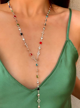 欧美饰品法式优雅气质长款项链