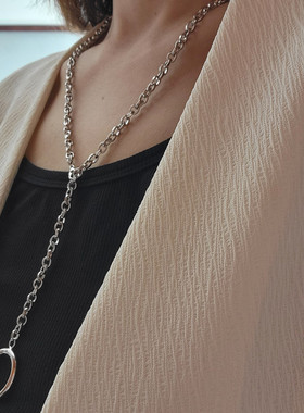 极简风个性锁骨链长款毛衣链配饰