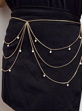 复古民族风腰链束身女身体链金属