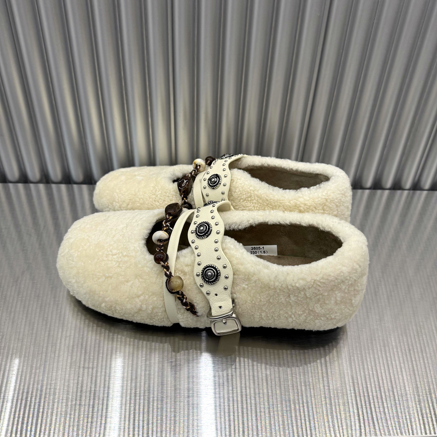 欧洲站女鞋2025年冬季新款欧货羊羔毛加绒保暖低跟平底玛丽珍鞋,淘宝优惠券,粉丝福利购,淘宝优惠卷