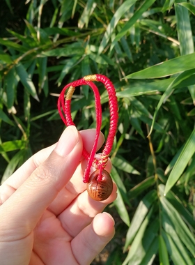 桃胡野生桃核福字桃篮手工手绳