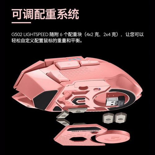 罗技G502无线有线双模电竞游戏鼠标g502无线版RGB机械充电带加重 - 图3