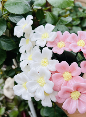 瓷蓓高温釉下彩陶瓷花插外贸出口重工手捏陶瓷花花芯diy花束