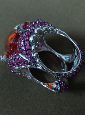 红宝石七宗罪主题暴食925银银饰