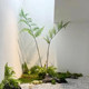 Long single artificial fern grass landscaping