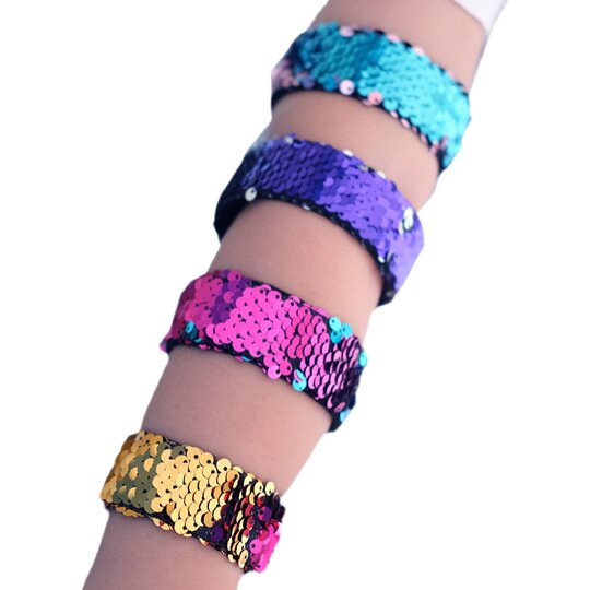 Children's street dance accessories shiny color changing luminous bracelet