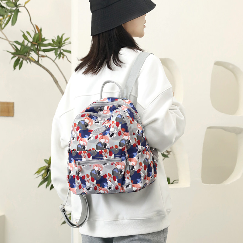 双层防泼水日系时尚妈咪小背包双肩包妈妈包外出轻便纯色休闲包,淘宝优惠券,粉丝福利购,淘宝优惠卷